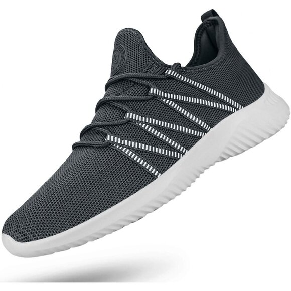 Men's Dark Grey Breathable Lightweight Comfortable Non Slip Fashion Sneakers